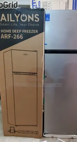Ailyons Arf-266 266l Double-Door Refrigerator - Silver