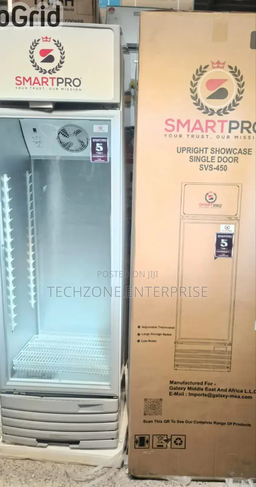 Smartpro SVS-450 330l Single Door Showcase Fridges