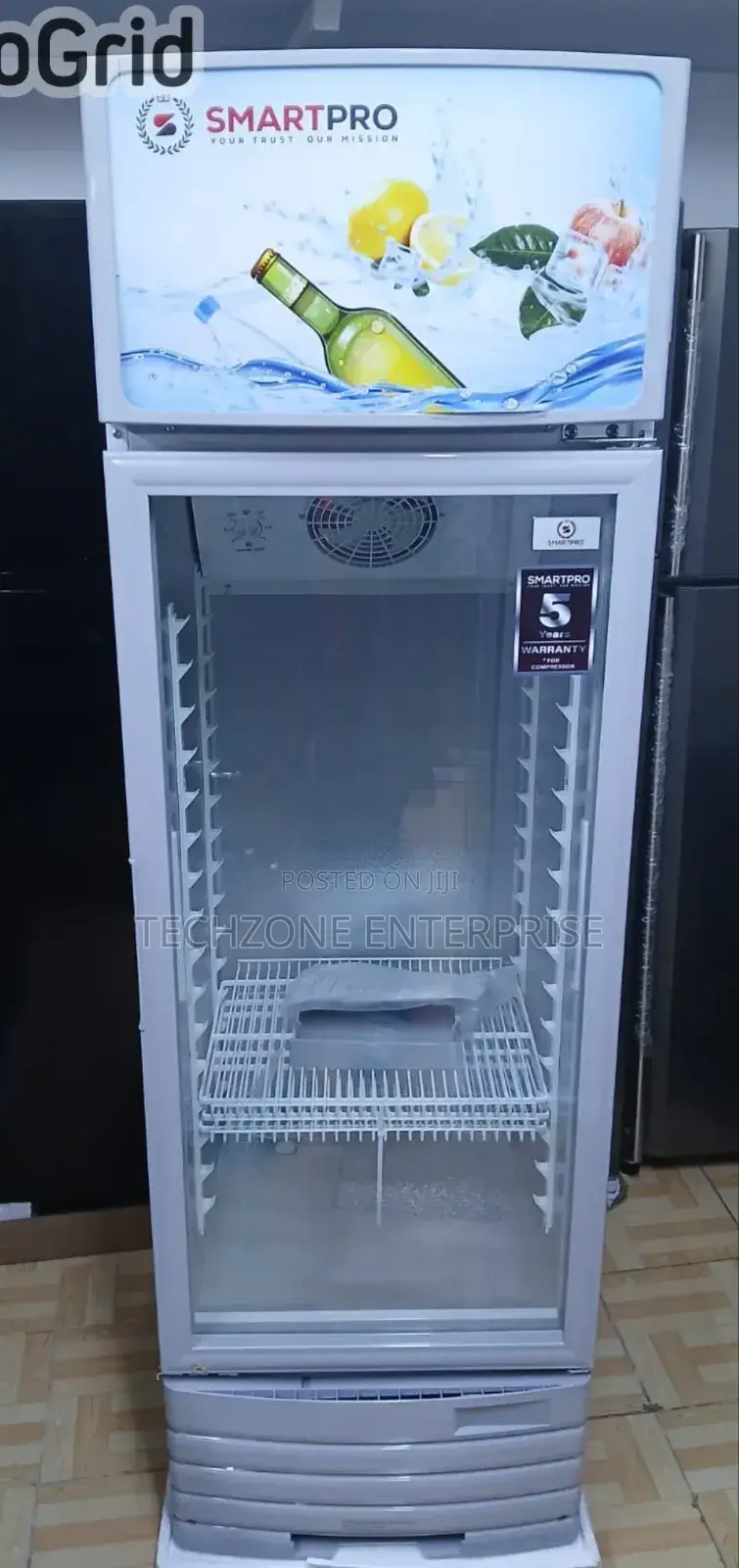 Smart Pro 280 Litres Single Door Upright Display Showcase 