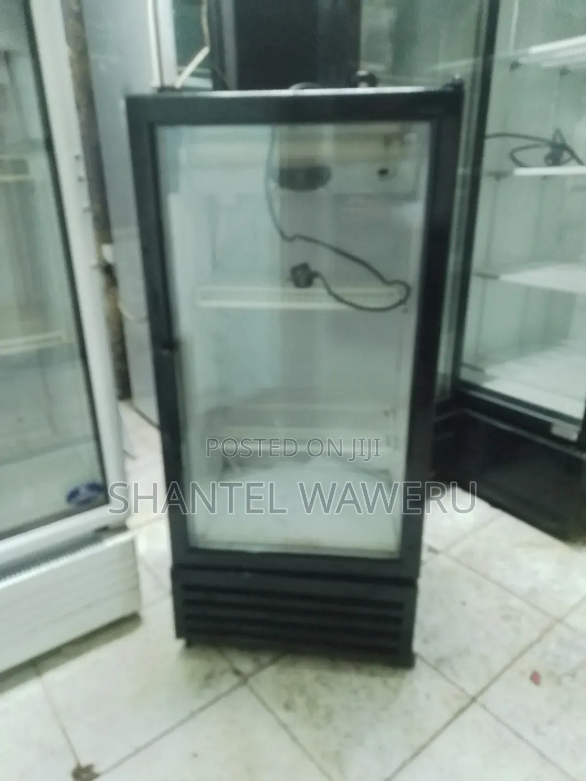 Small Shop Black Display Fridge