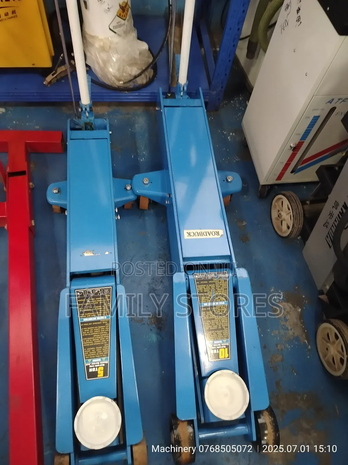 Heavy Duty 5tonne Trolley Jack Long Arm