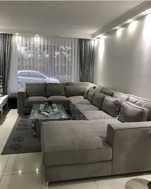 9 Seater U Shaped Gray Seat