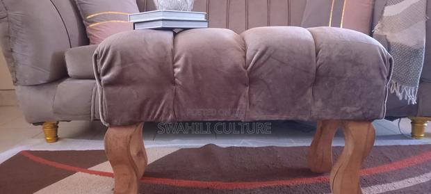High Density 4 Seater Channel Sofa and Ottoman - thumbnail 6