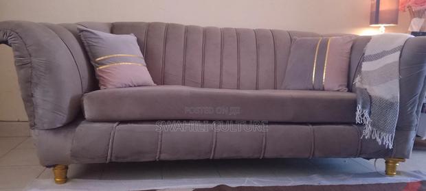 High Density 4 Seater Channel Sofa and Ottoman - thumbnail 5