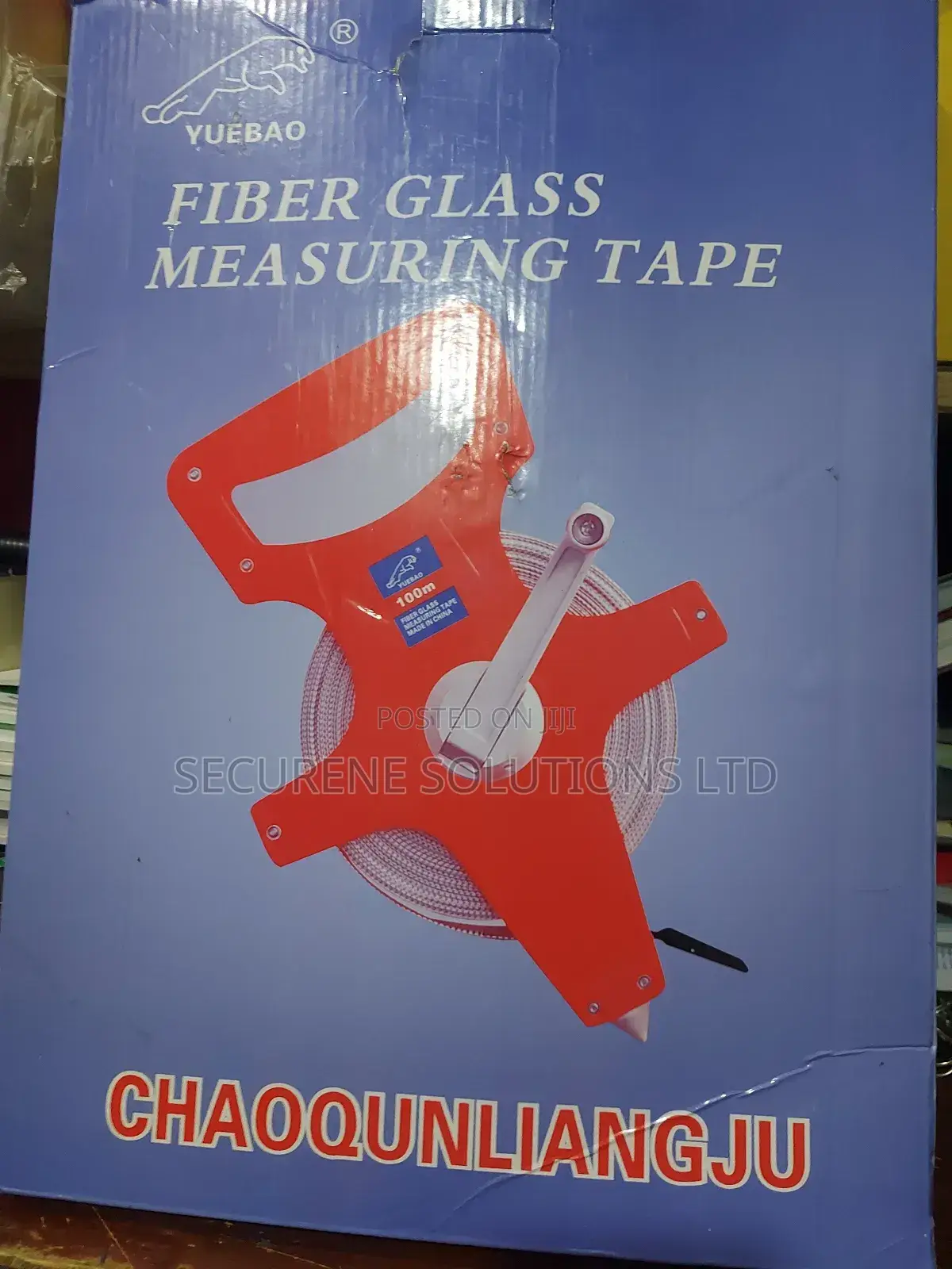 Yuebao Fiberglass Measuring Tape, 100m Open-reel Model.