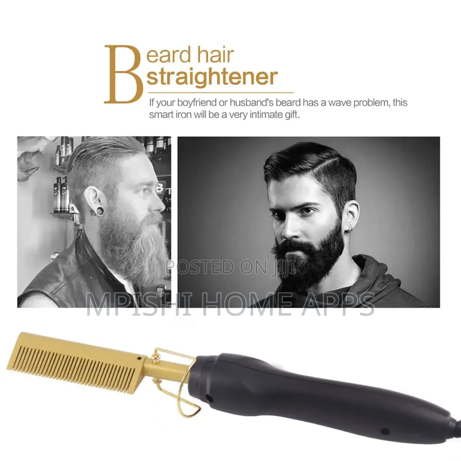 Golden Comb Electric Heat Hair Straightener