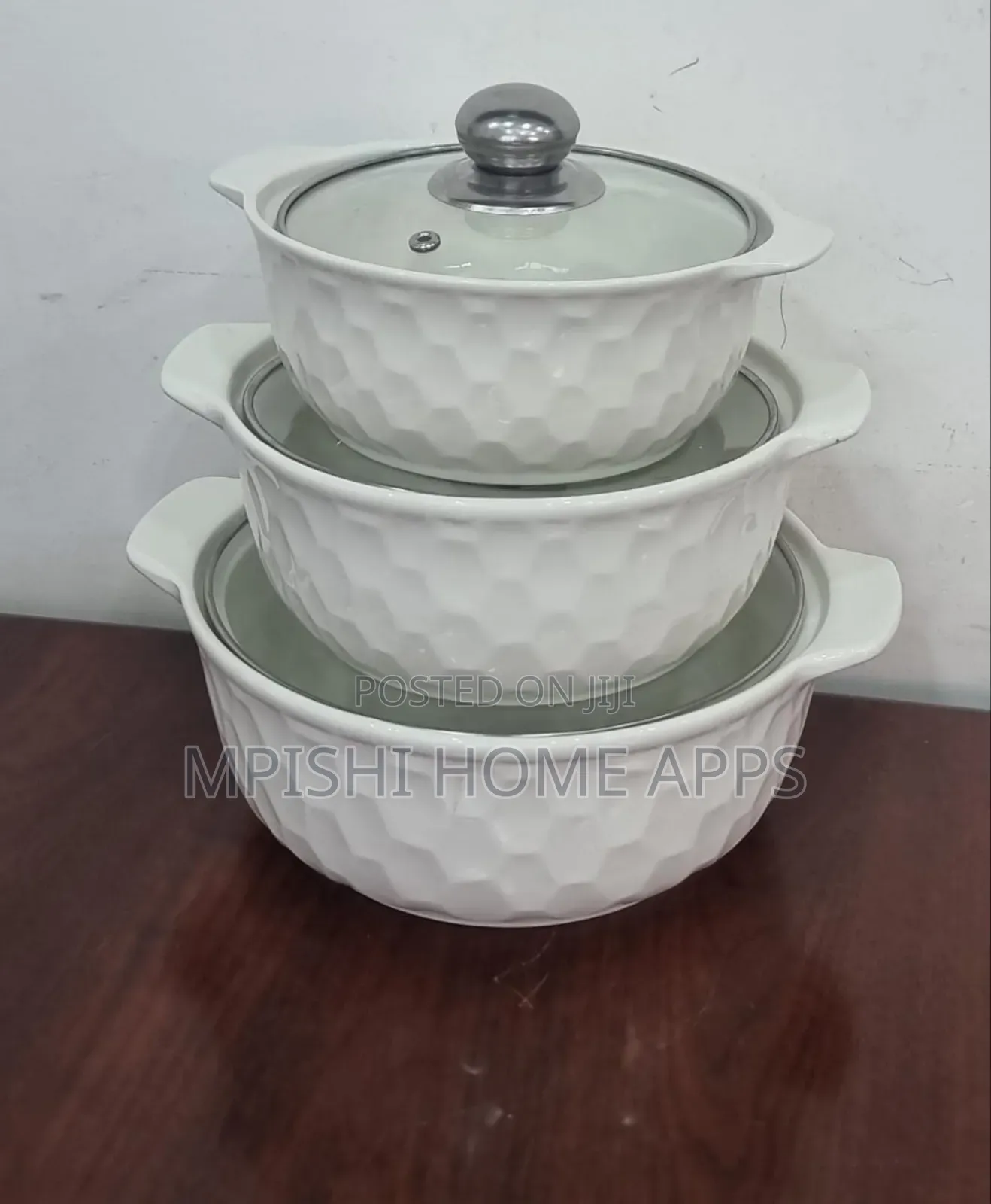 3 In1 Ceramic Serving Dish 3l, 2l 1l