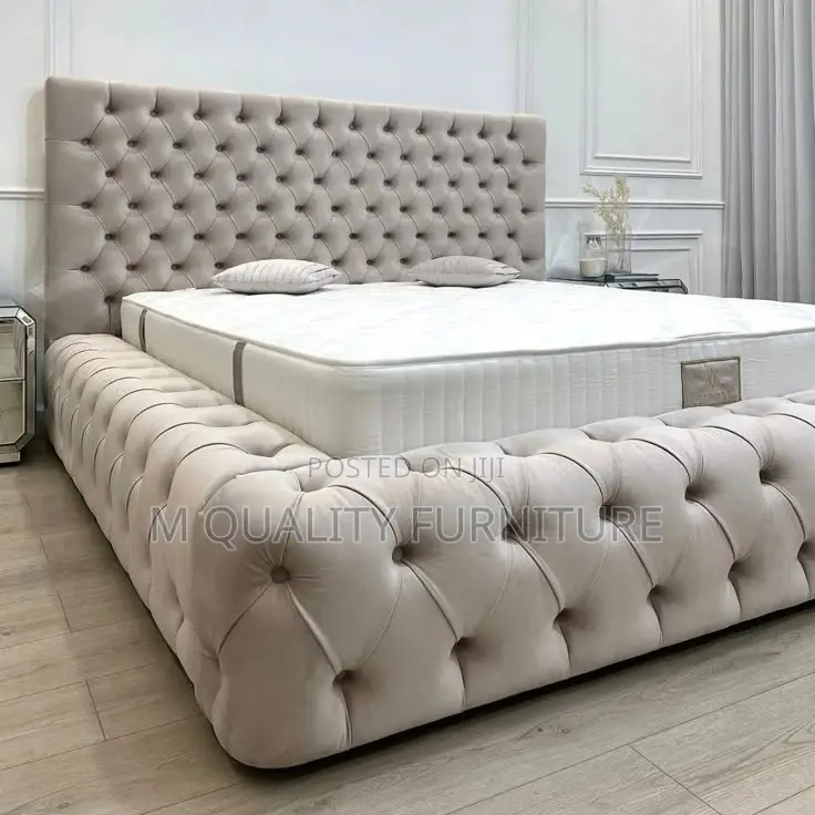 6 by 6 White Chester Bed