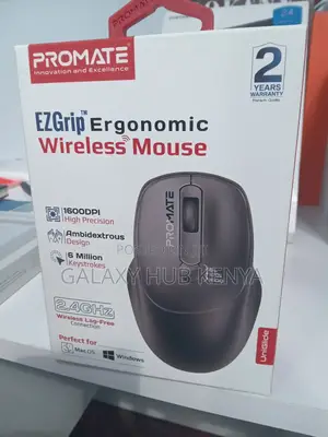 Promate Ezgrip Ergonomic Wireless Mouse
