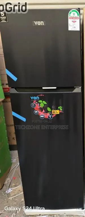 Von (Vrt-247nrak) Top Mount Freezer 247 Litres Dark Inox 