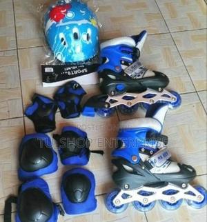 Skating Shoes! With Guards and Helmet - thumbnail 2