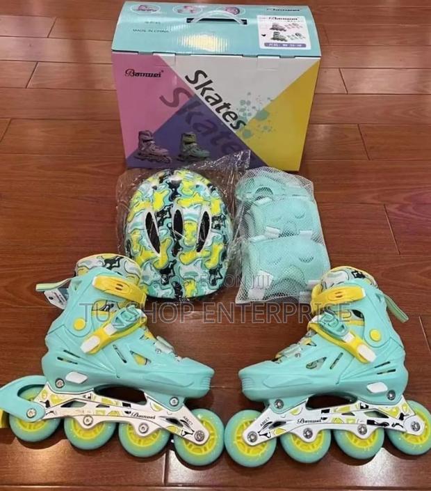 Pure Rubber Skates Size Availlable in Pink and Green [39<>42