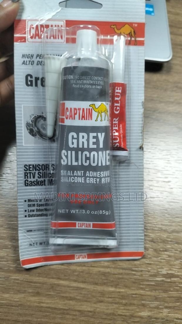 Captain Grey Silicone Sealant (Heat Resistant, Weatherproof) - thumbnail 2