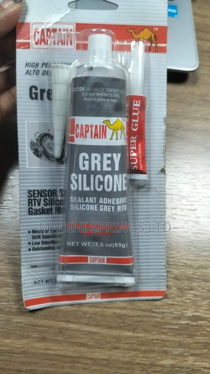 Captain Grey Silicone Sealant (Heat Resistant, Weatherproof)