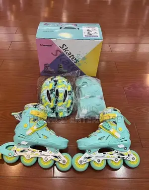 Pure Rubber Skates Size in Pink and Green