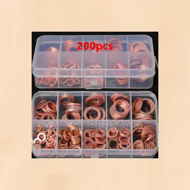 200pcs//Box Copper Washer Gasket - thumbnail 3