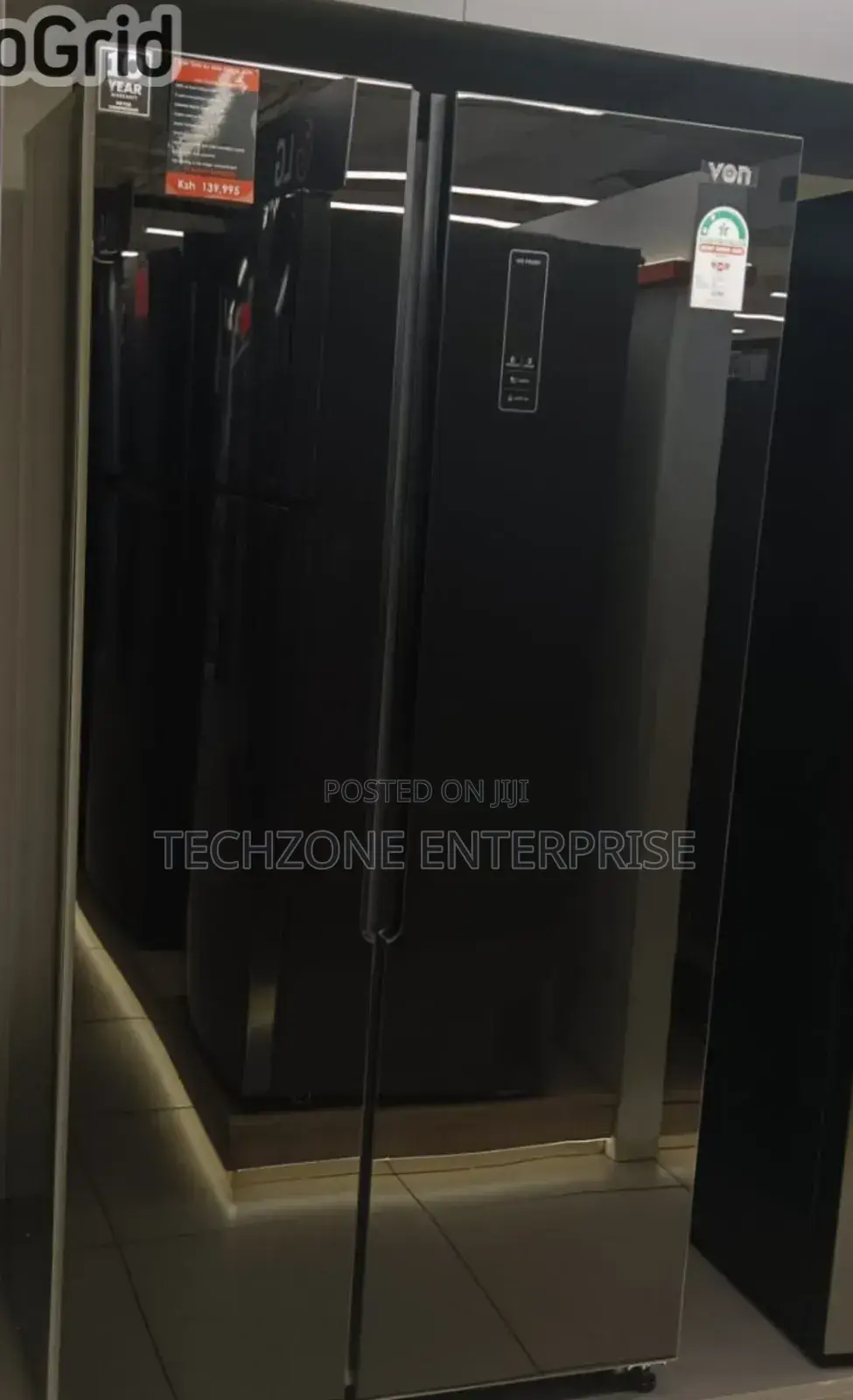 Von (Varz-20nhk) 429l Side by Side No Frost Refrigerator