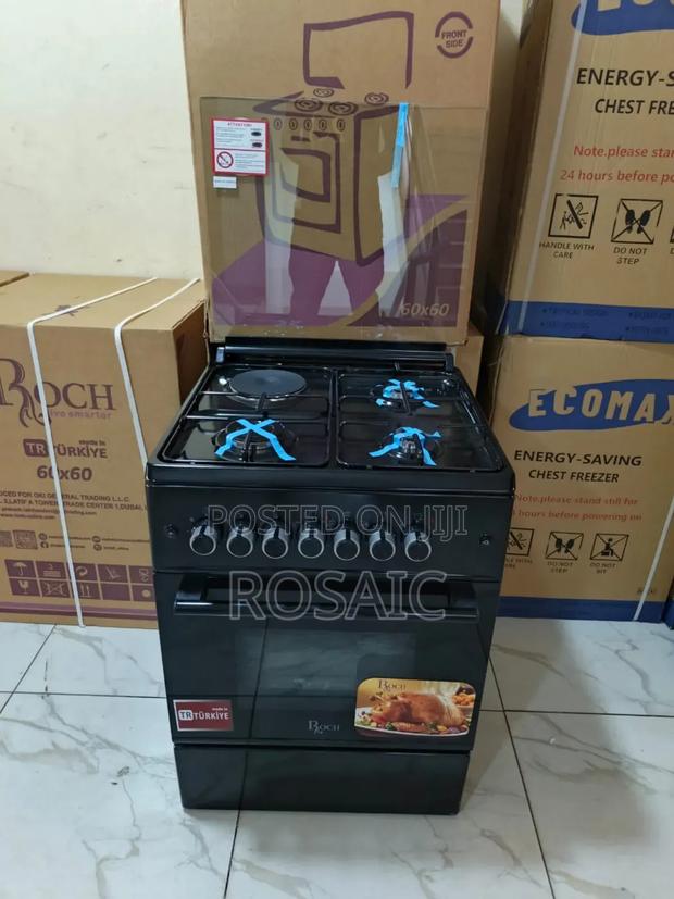 Black Roch 60 by 60 3g 1e Standing Cooker