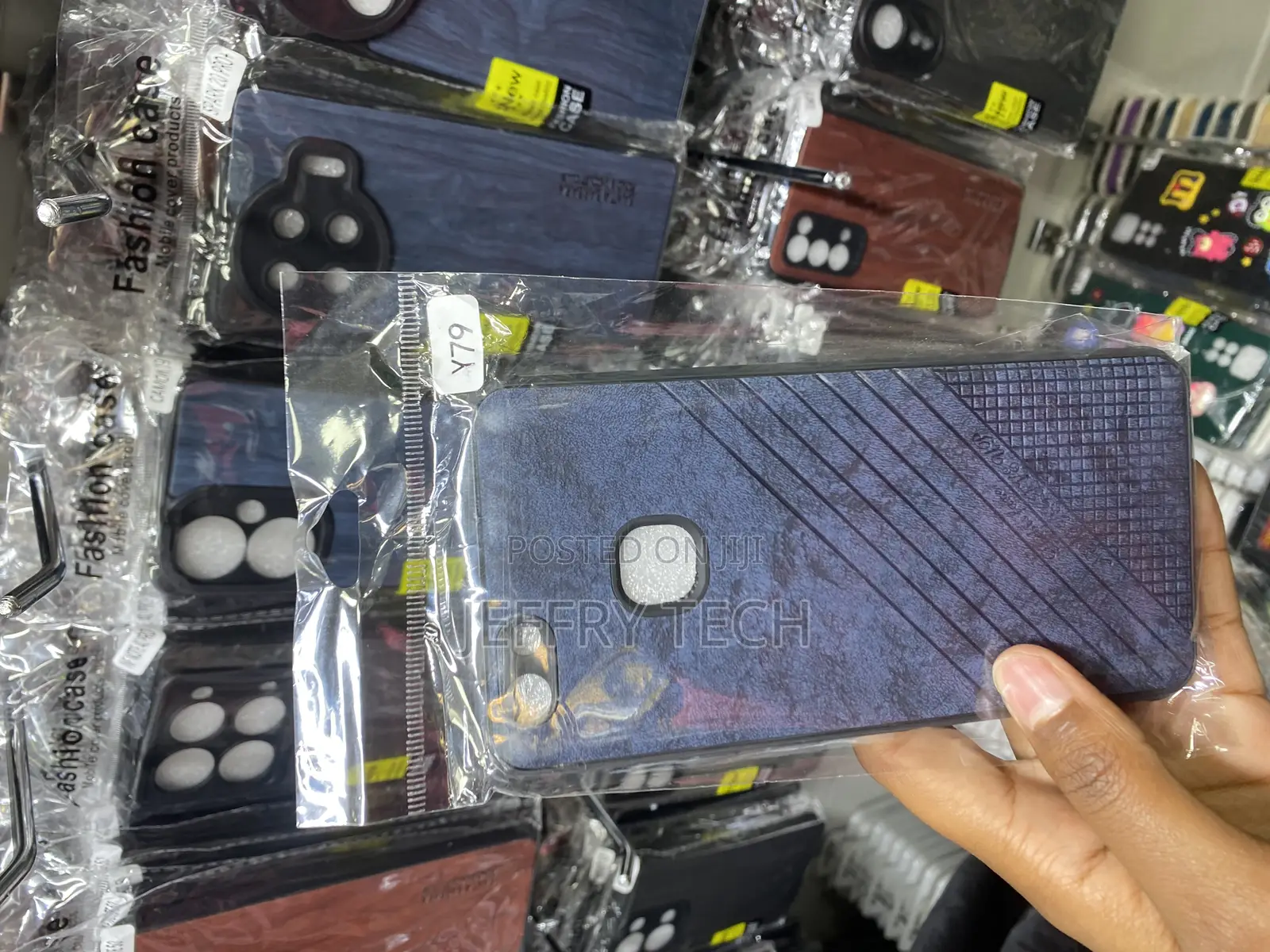 Alnuer Leather Back Case Compatible With Vivo Y79