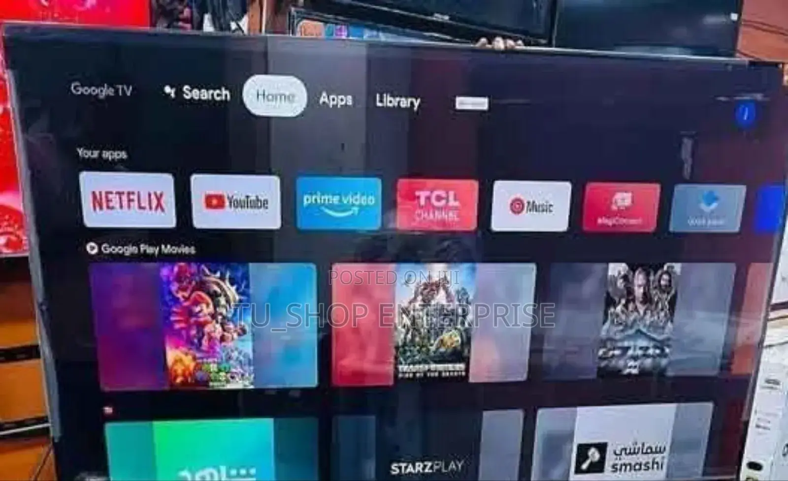 *Tcl 55" Google Tv 4khdr 55v6c