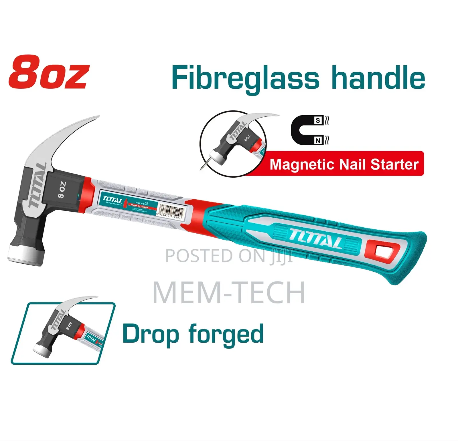 Strong Total Thch61008 Claw Hammer
Weight:8oz/220g