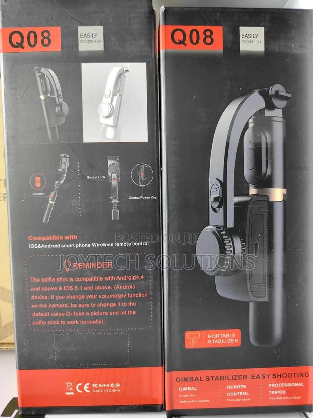 Smartphone Gimbal Stabilizer Q08 Selfie Stick - thumbnail 2