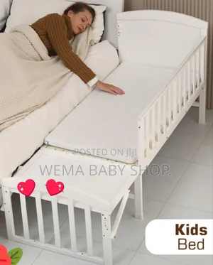 Wheeled Baby Crib/Cot With Mattress+Braided Bumpers+Stand M/Net
