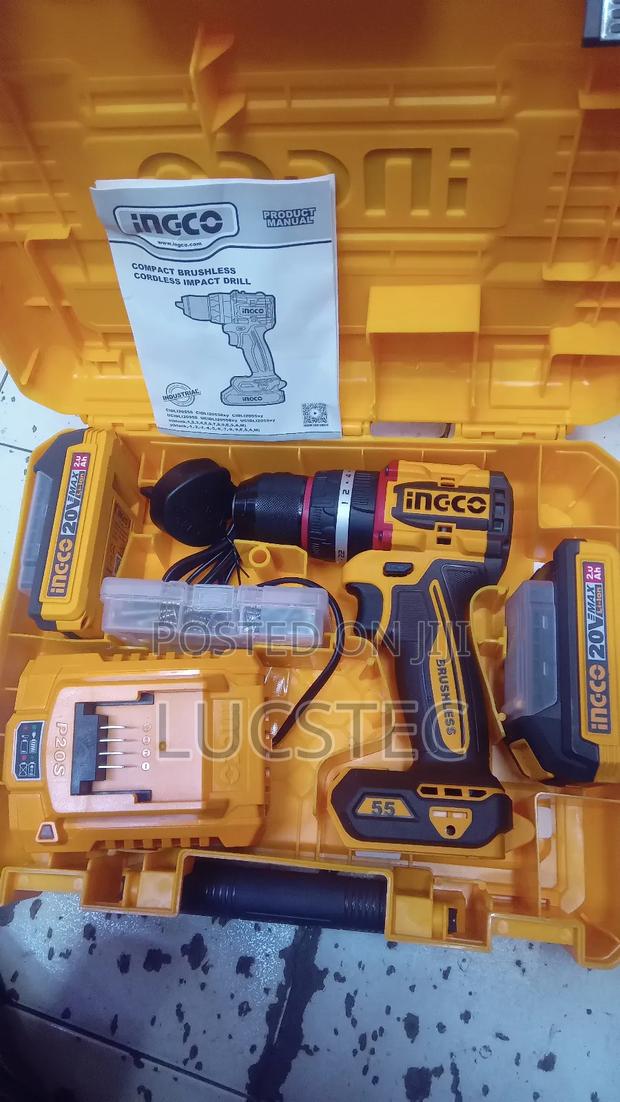 Ingco 20v Brushless Cordless Impact Drill.