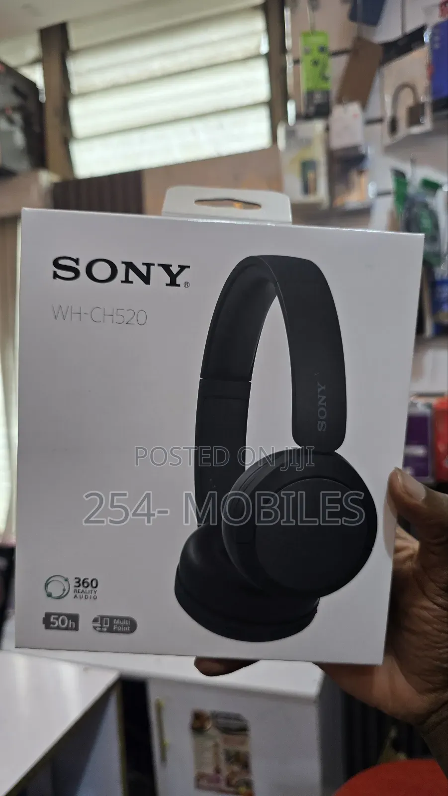Sony Wh-Ch520 Wireless on-Ear Headphones Microphone (Black
