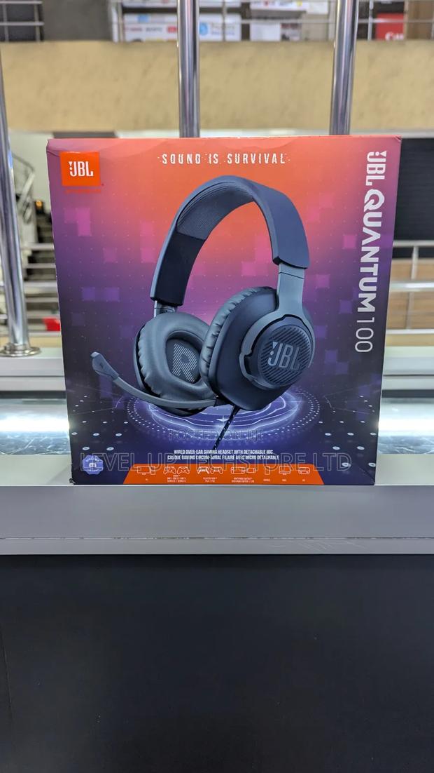 JBL Quantum 100 - Wired Over-Ear Gaming Headphones