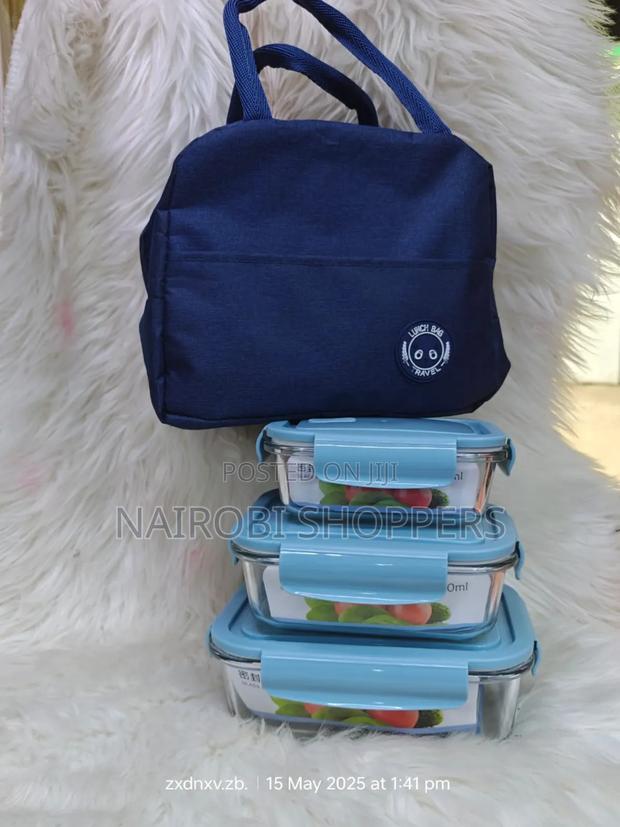 Snack Storage Dishes 3pcs With a Bag / Microwave Friendly