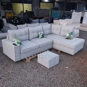 Cozy 6 Seater L Seat Sofa With Inbuilt Cupholders