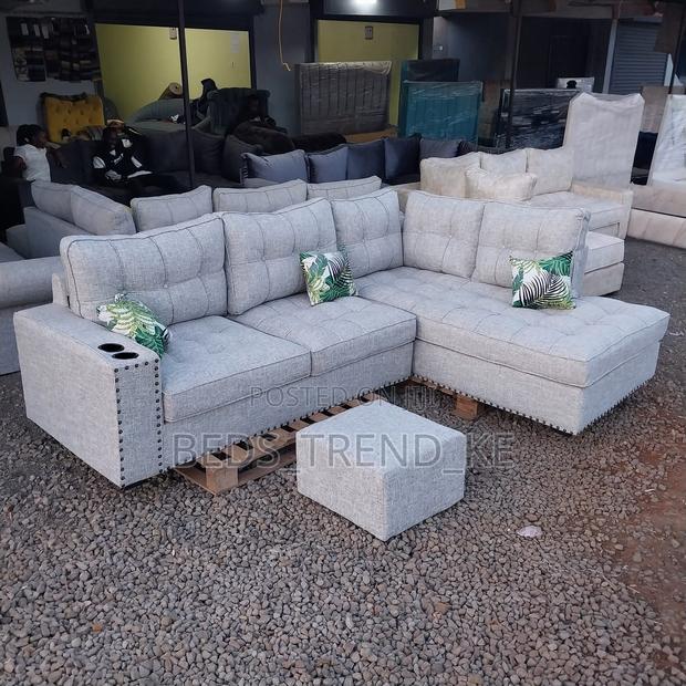 Cozy 6 Seater L Seat Sofa With Inbuilt Cupholders
