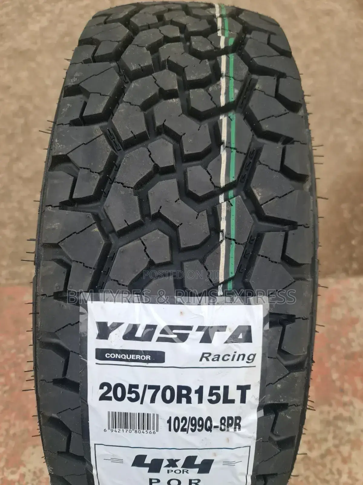 205 /70 R15 Yusta Tyres (All Terrrain)