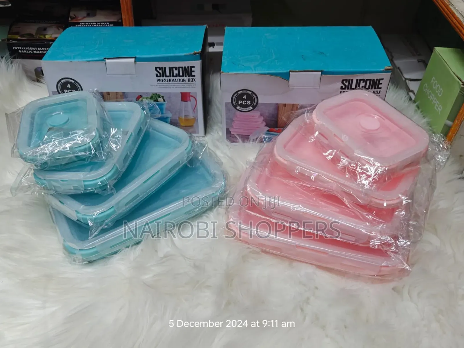 4pcs Silicone Food Containers / Collapsible