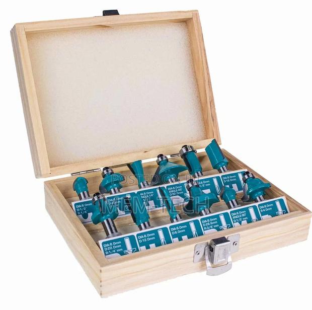 Total Quality 12pcs Router Bits
Set(8mm) - main view