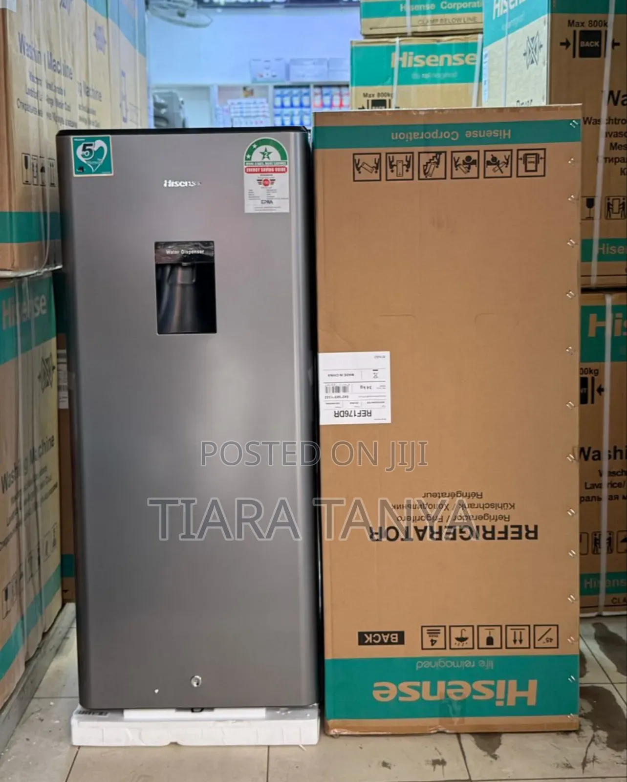 Hisense 176 Litres Single Door Fridge With Water Dispenser