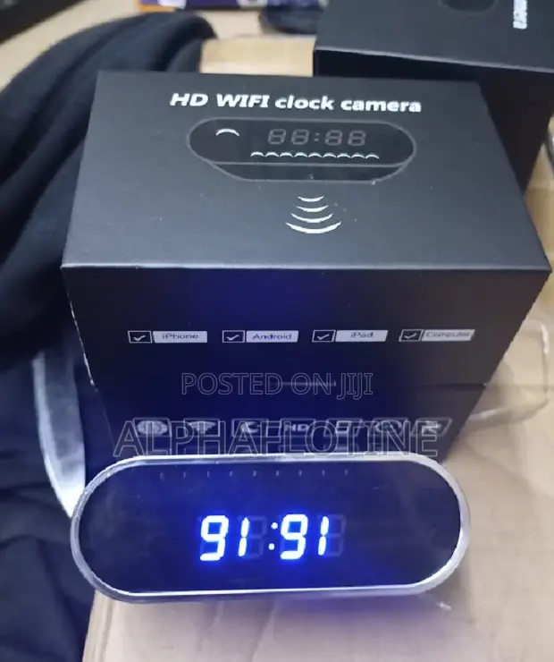 Able Clock Hidden Spy Camera Audio Video Recorder