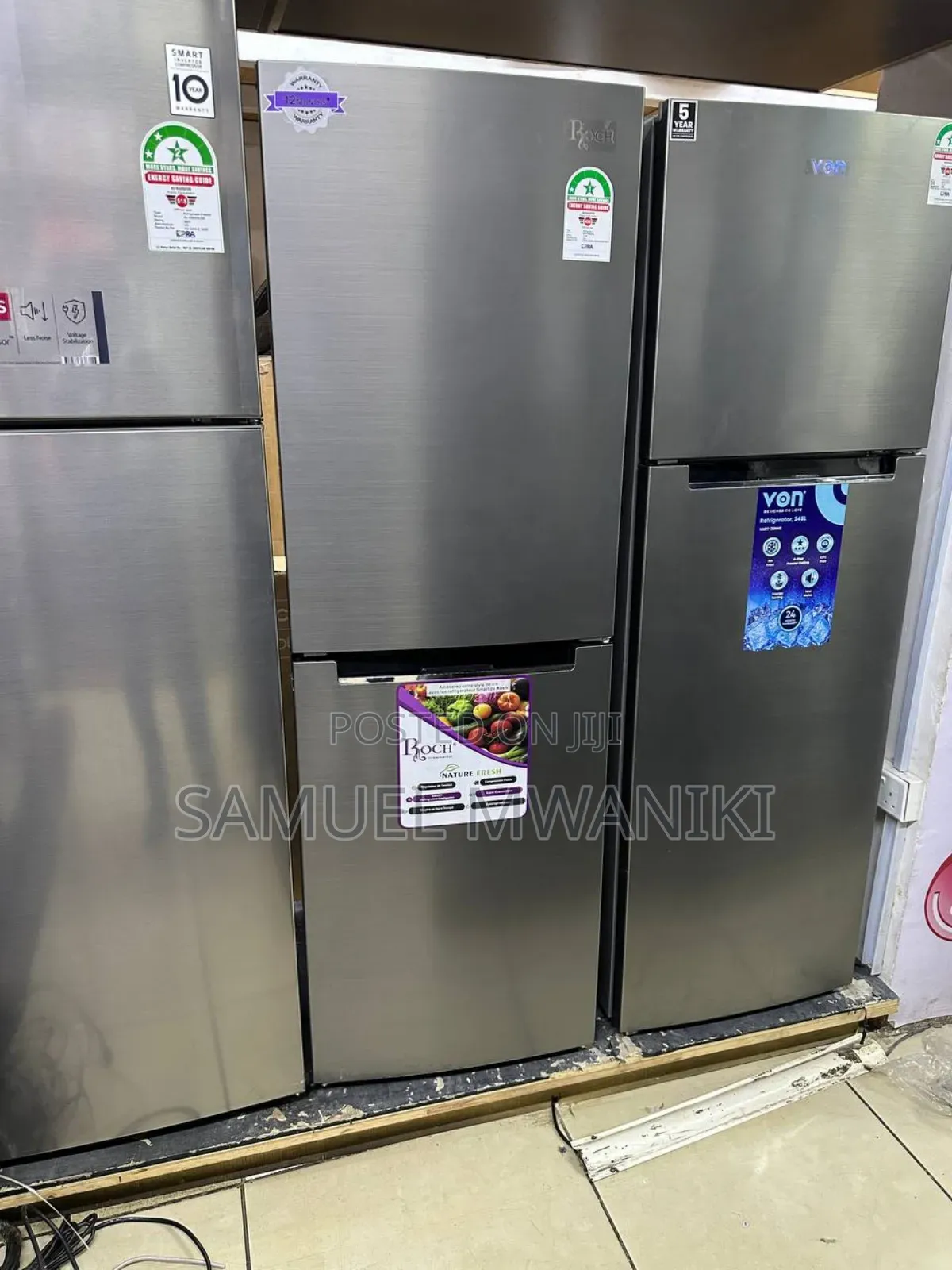 Roch 230 Liters RFR-290db-B Bottom Freezer Fridge
No Frost