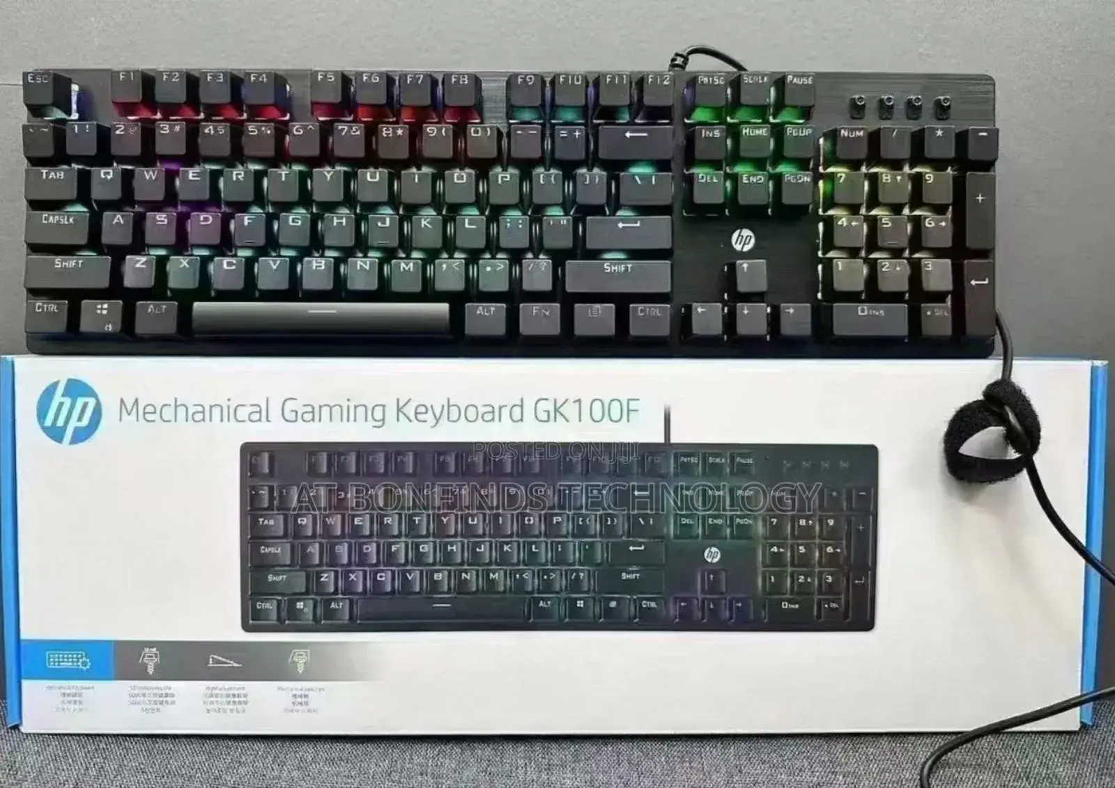 Original Hp Gk 100f Gaming Keyboard RGB