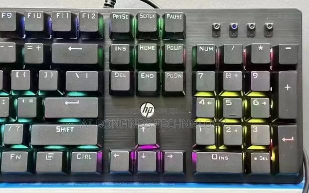 Original Hp Gk 100f Gaming Keyboard RGB - thumbnail 4