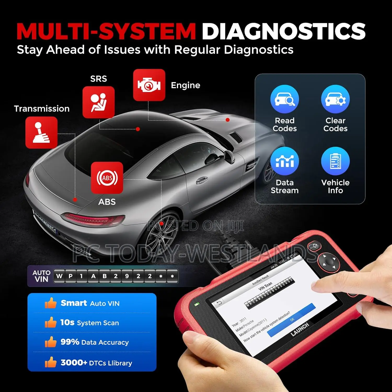 Launch Obd2 Scanner Crp123i V2.0 Elite,2025