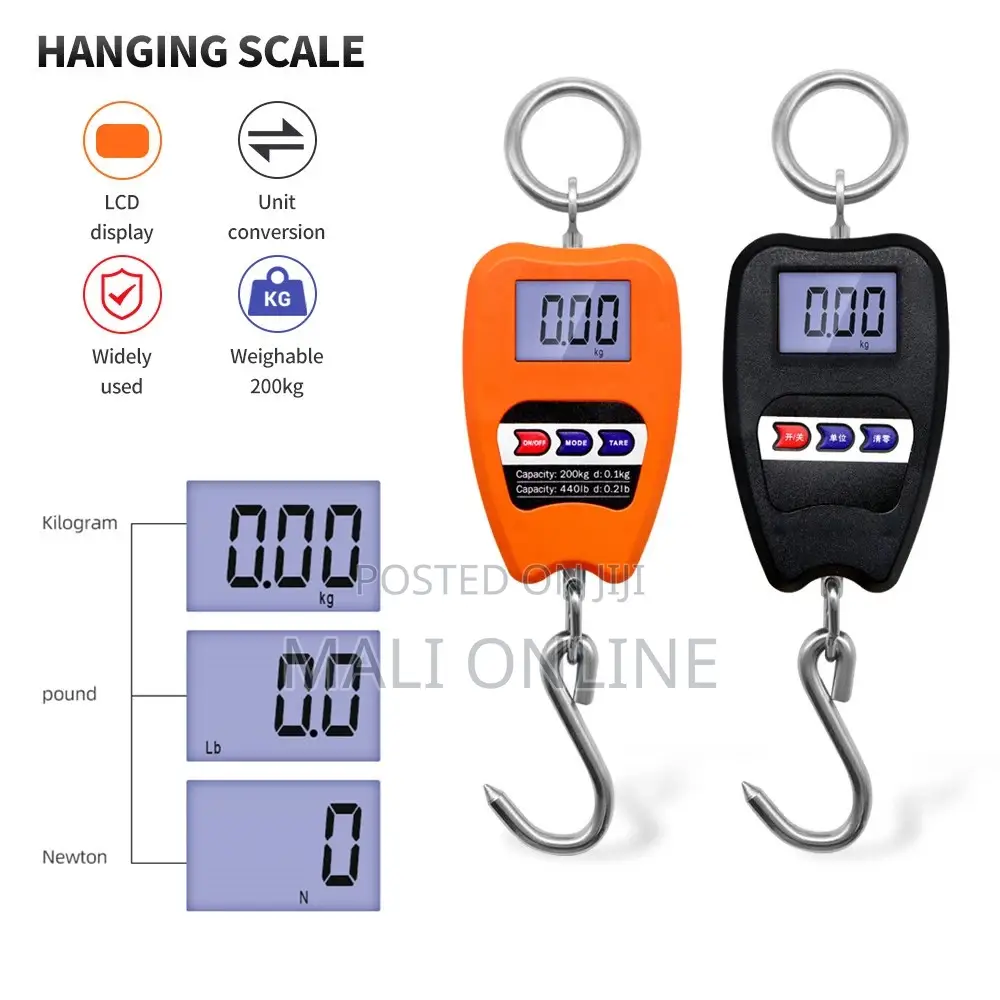 200kg Digital Hanging Crane Scale Portable Weighing Scale