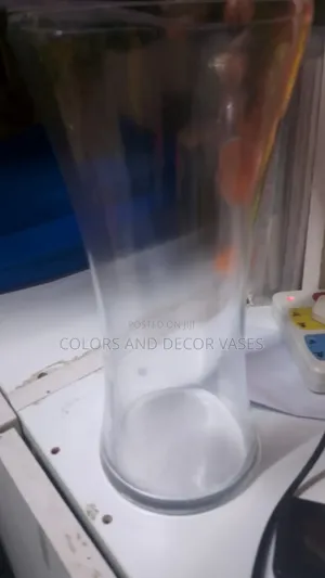 Clear Glass Vases 28cm X 13cm