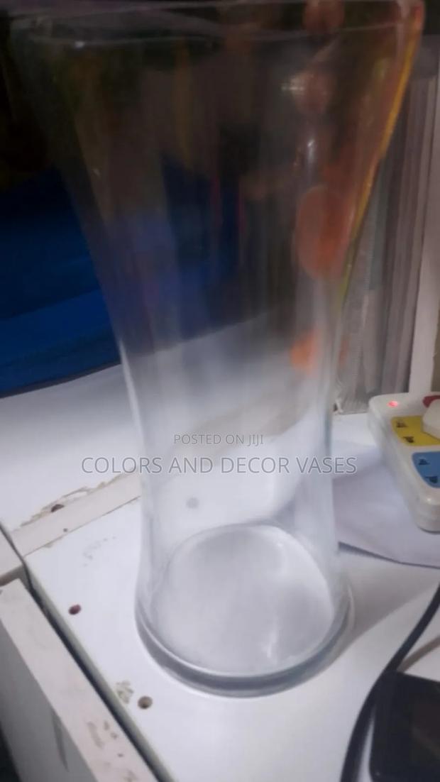 Clear Glass Vases 28cm X 13cm
