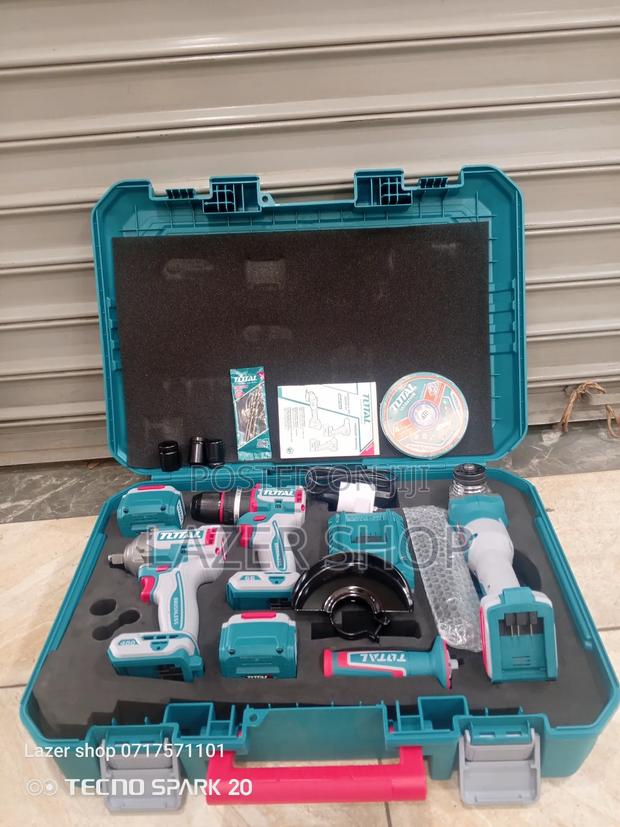 Cordless Drill, Grinder And Impact Wrench Combo Set - thumbnail 5