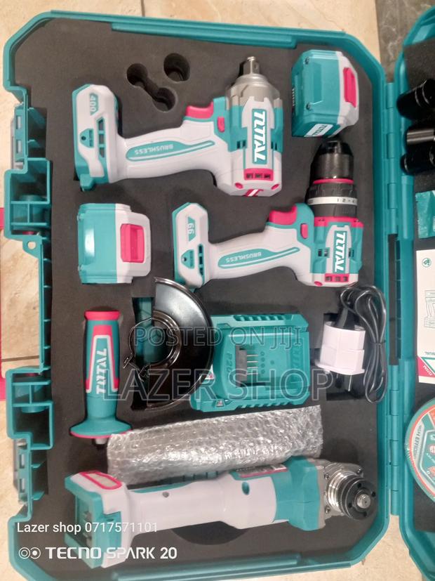 Cordless Drill, Grinder And Impact Wrench Combo Set - thumbnail 6