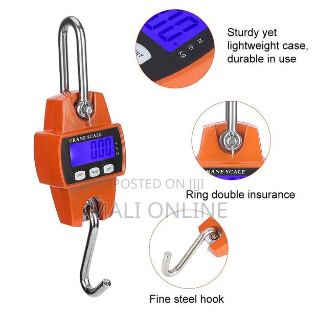 300kg Digital Hanging Crane Scale Portable Heavy-duty Scale - thumbnail 5