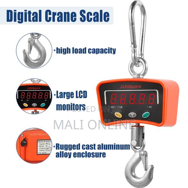 500kg Digital Hanging Crane Scale Heavy-duty Electronic Scal - thumbnail 7