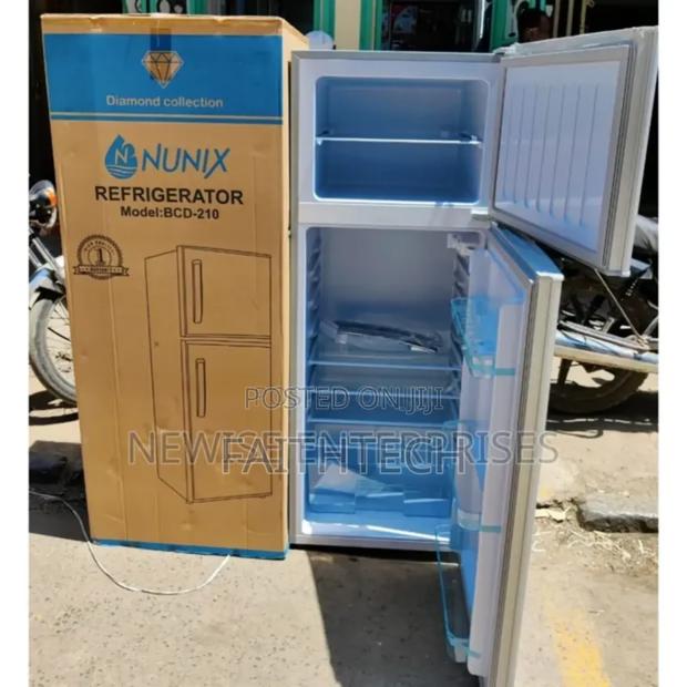 Nunix 210ltrs Large Capacity Double Door Refrigerator Fridge - main view